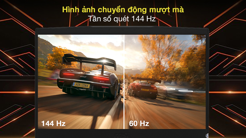 Trải nghiệm màn hình mượt mà với tầng số quét cao